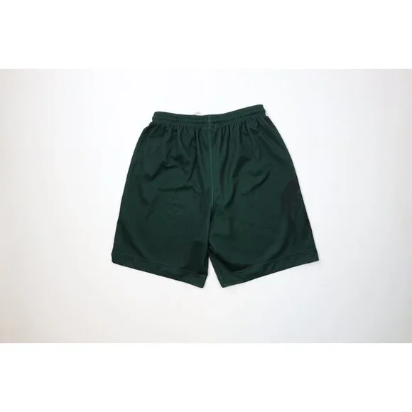 Nike Mens L Team Issued Michigan State University Basketball Shorts Green USA